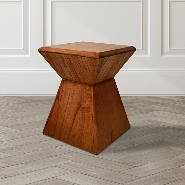 Foundry Select Selby 18'' Tall Solid Wood Block End Table Wayfair
